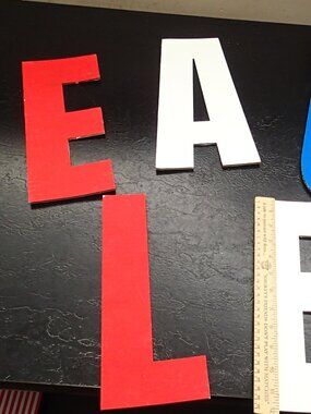Painted Cardboard Lettesr